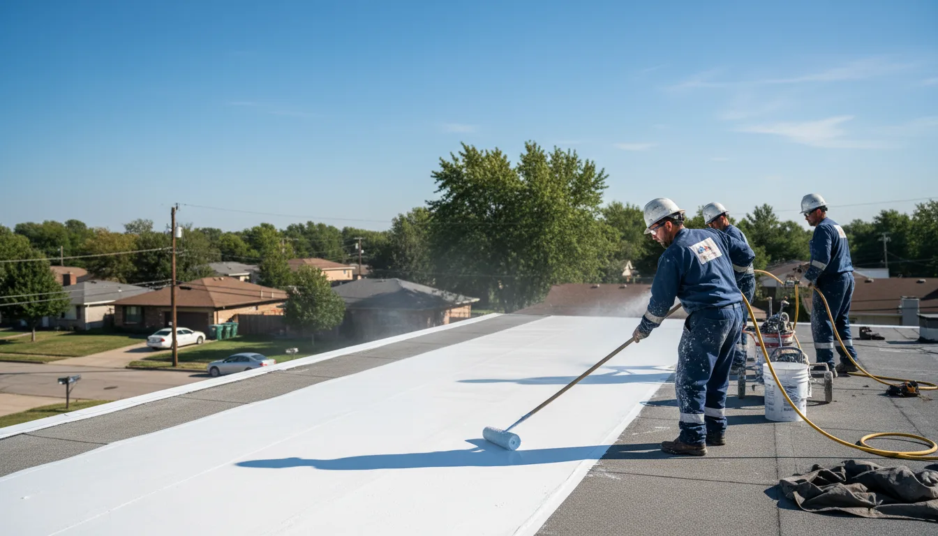 Commercial roof coating in Camden, OH near me